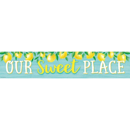 Teacher Created Resources Lemon Zest Our Sweet Place Banner, 8in x 39in TCR8492